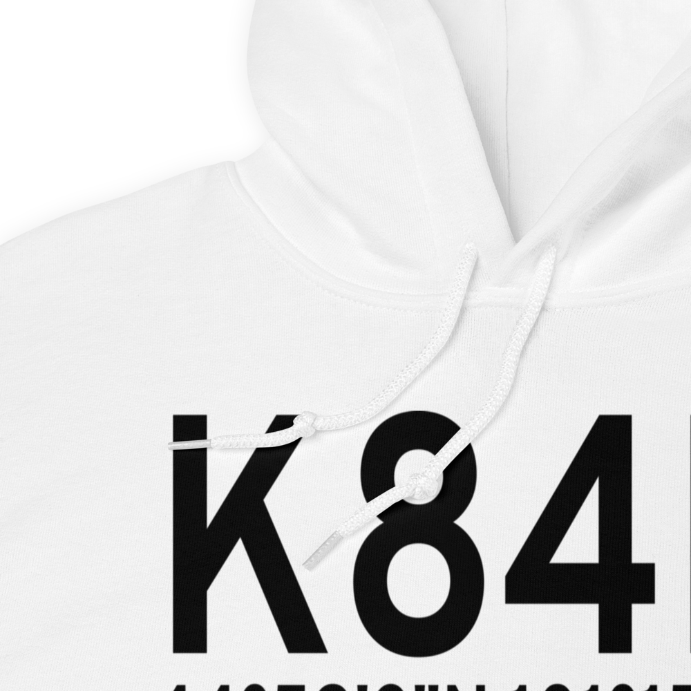 Cheyenne Eagle Butte Airport (K84D) ICAO Hoodie Sweatshirt 