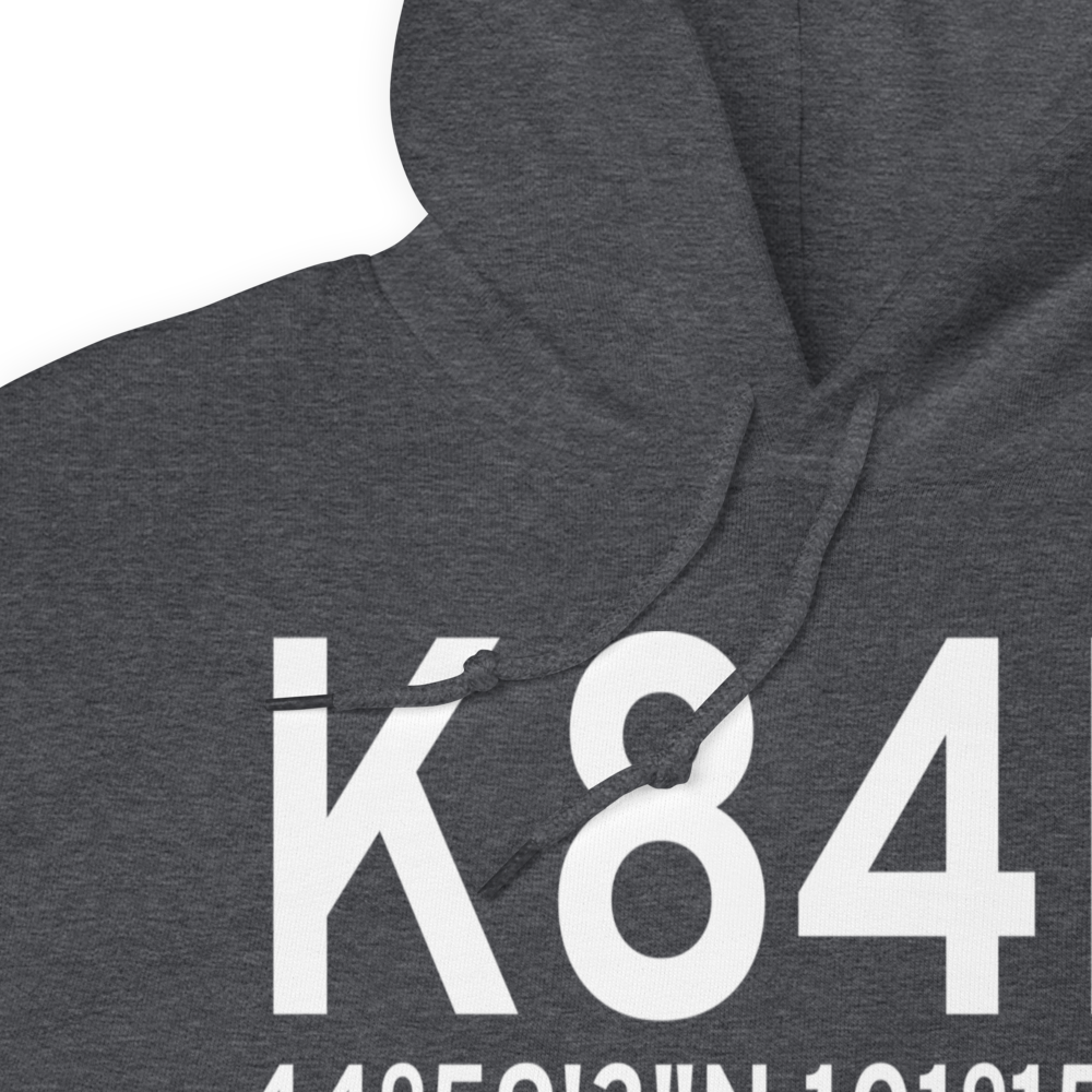 Cheyenne Eagle Butte Airport (K84D) ICAO Hoodie Sweatshirt 