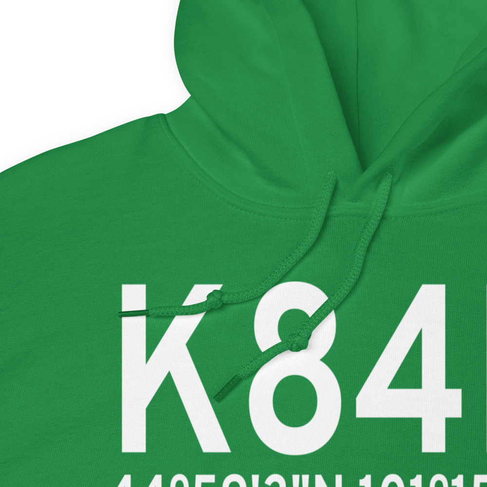 Cheyenne Eagle Butte Airport (K84D) ICAO Hoodie Sweatshirt 