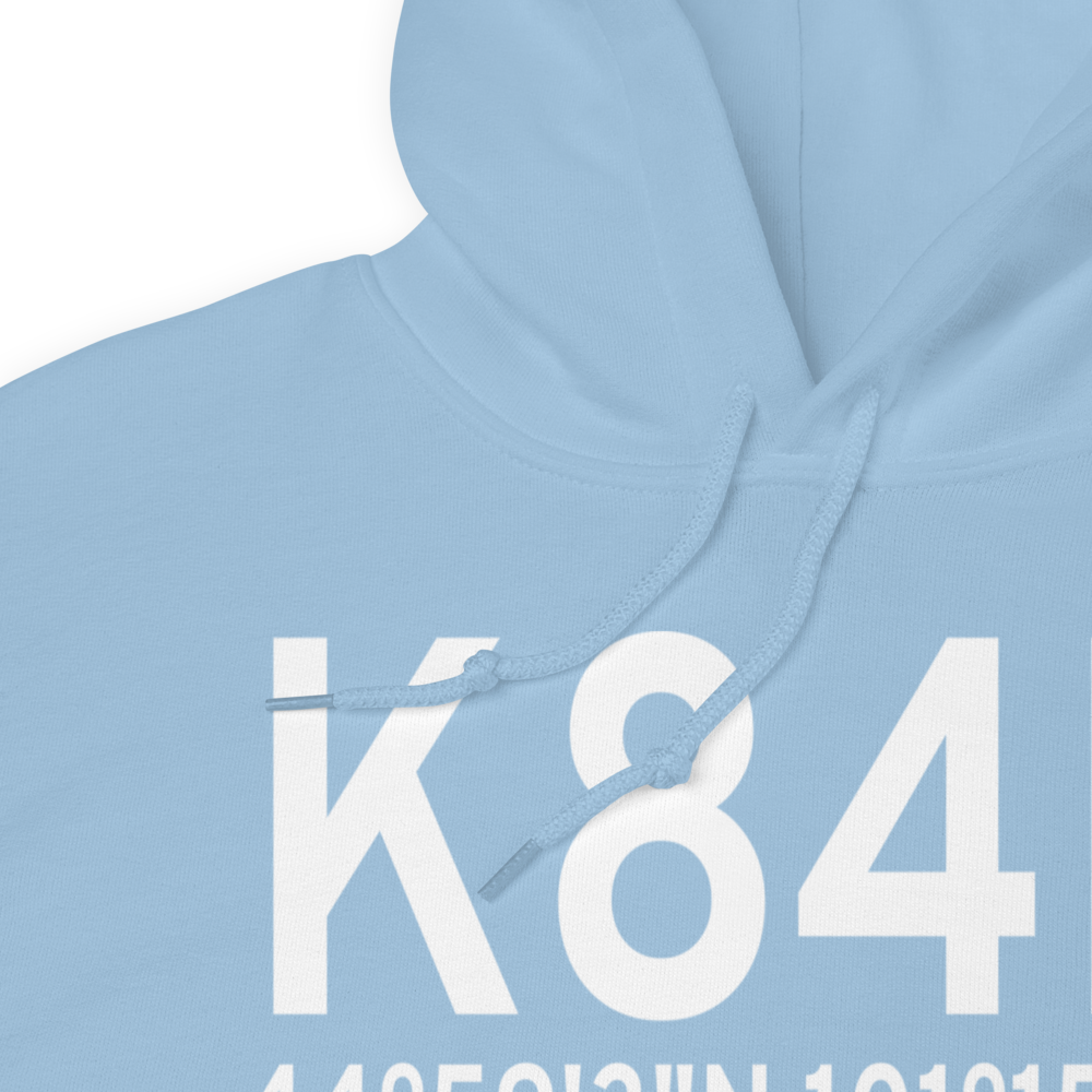 Cheyenne Eagle Butte Airport (K84D) ICAO Hoodie Sweatshirt 