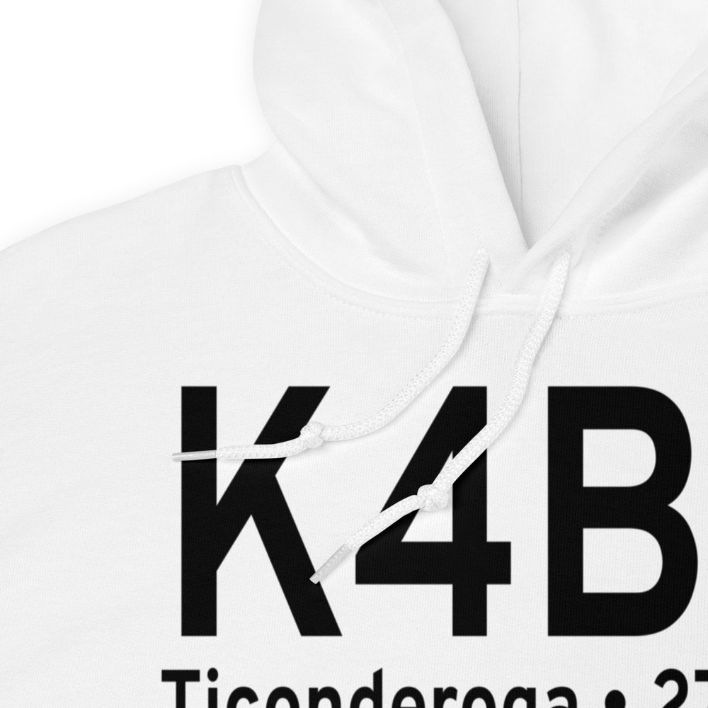 Ticonderoga Municipal Airport (K4B6) ICAO Hoodie Sweatshirt 