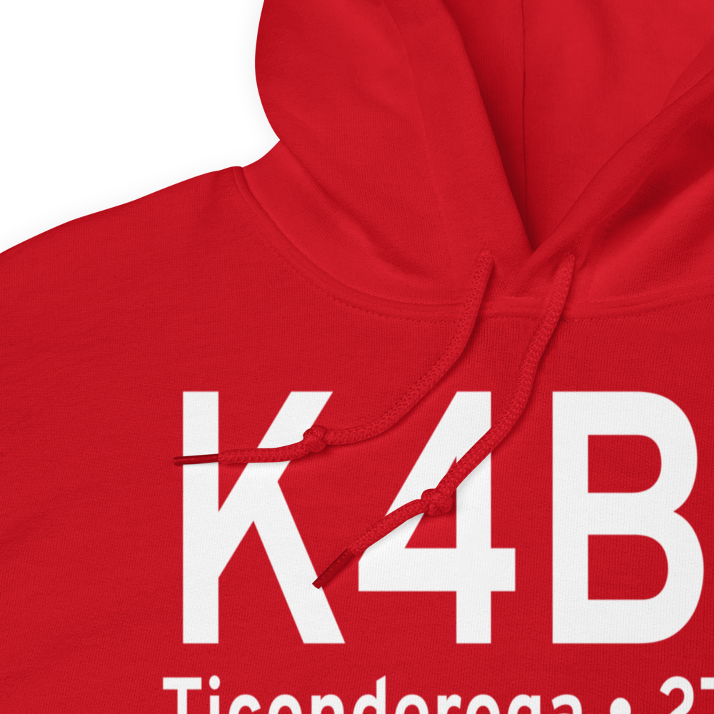 Ticonderoga Municipal Airport (K4B6) ICAO Hoodie Sweatshirt 