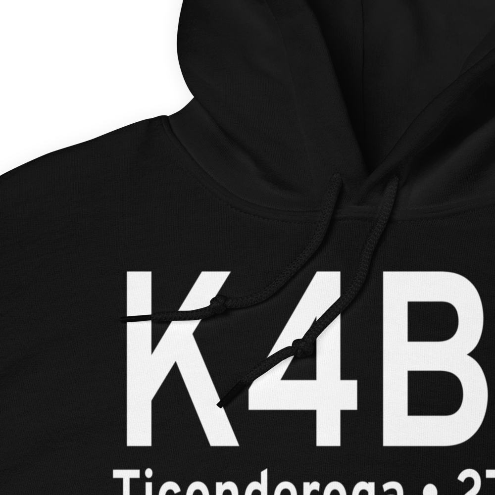Ticonderoga Municipal Airport (K4B6) ICAO Hoodie Sweatshirt 