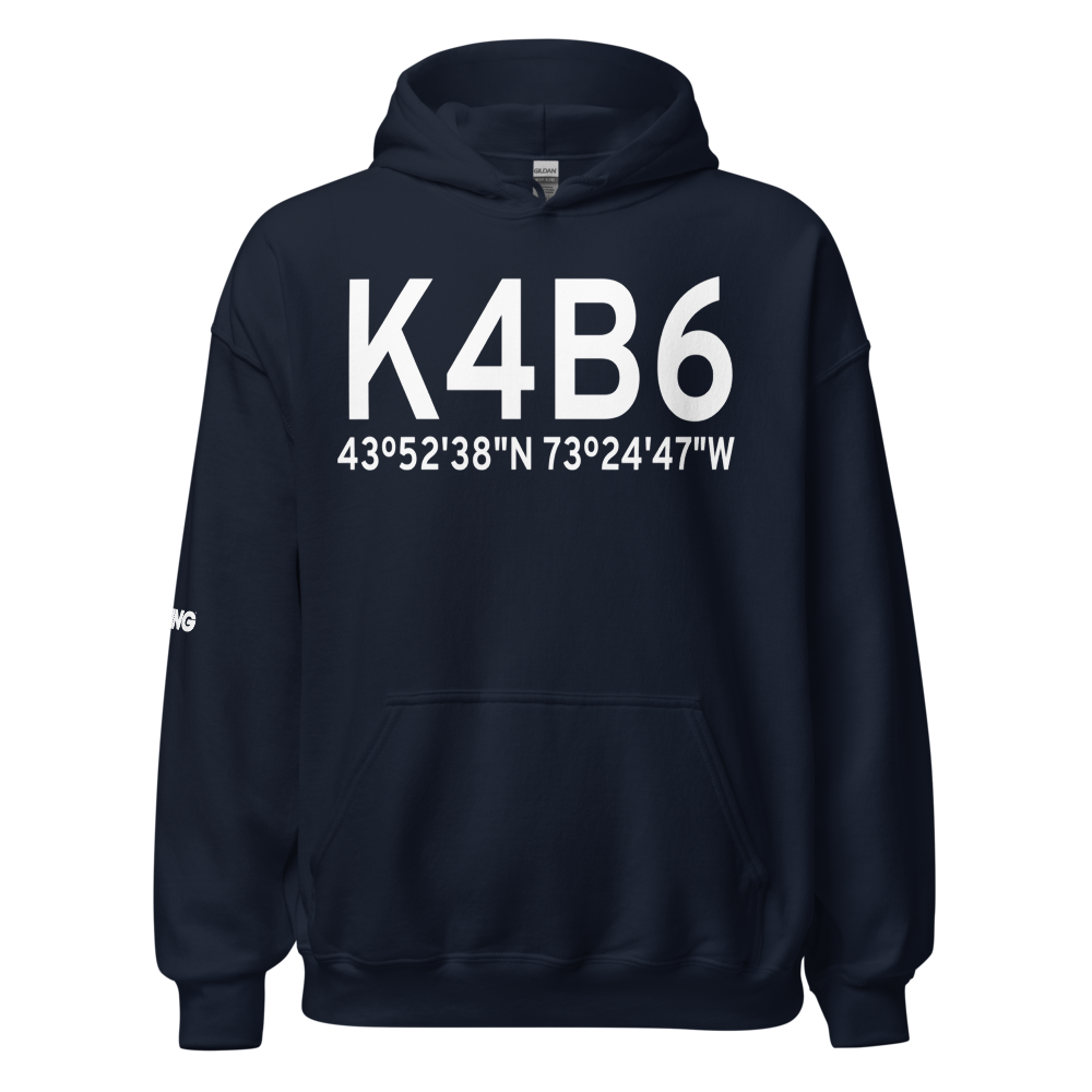 Ticonderoga Municipal Airport (K4B6) ICAO Hoodie Sweatshirt 
