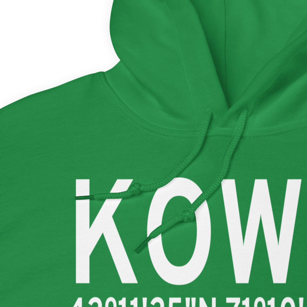 Norwood Memorial Airport (KOWD) ICAO Hoodie Sweatshirt 