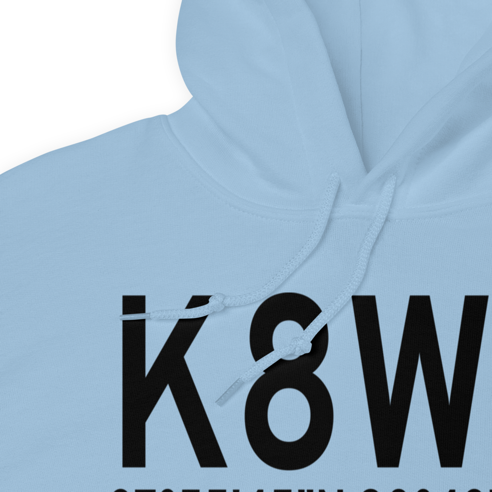 Washington County Airport (K8WC) ICAO Hoodie Sweatshirt 
