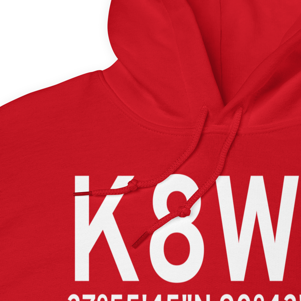 Washington County Airport (K8WC) ICAO Hoodie Sweatshirt 