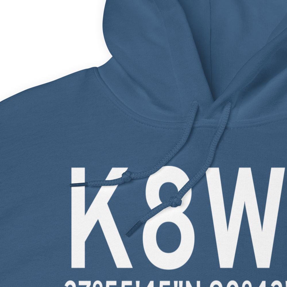 Washington County Airport (K8WC) ICAO Hoodie Sweatshirt 