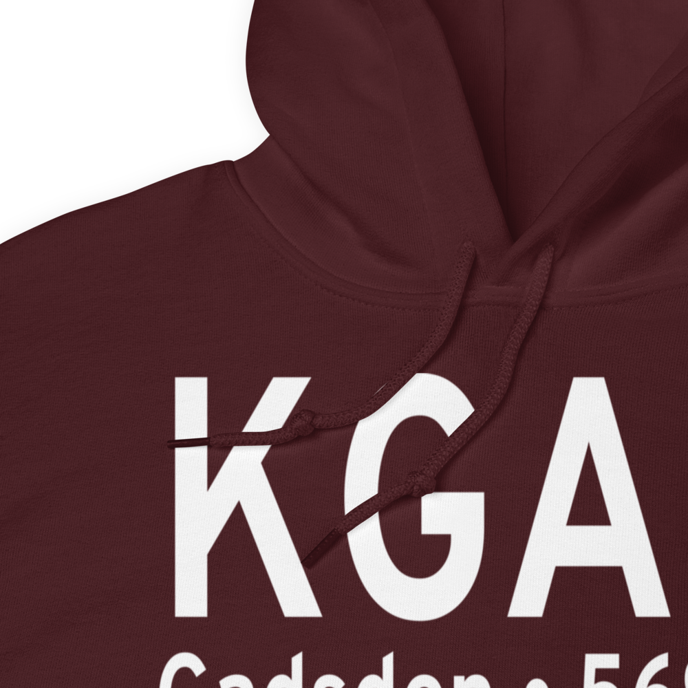 Northeast Alabama Regional Airport (KGAD) ICAO Hoodie Sweatshirt 