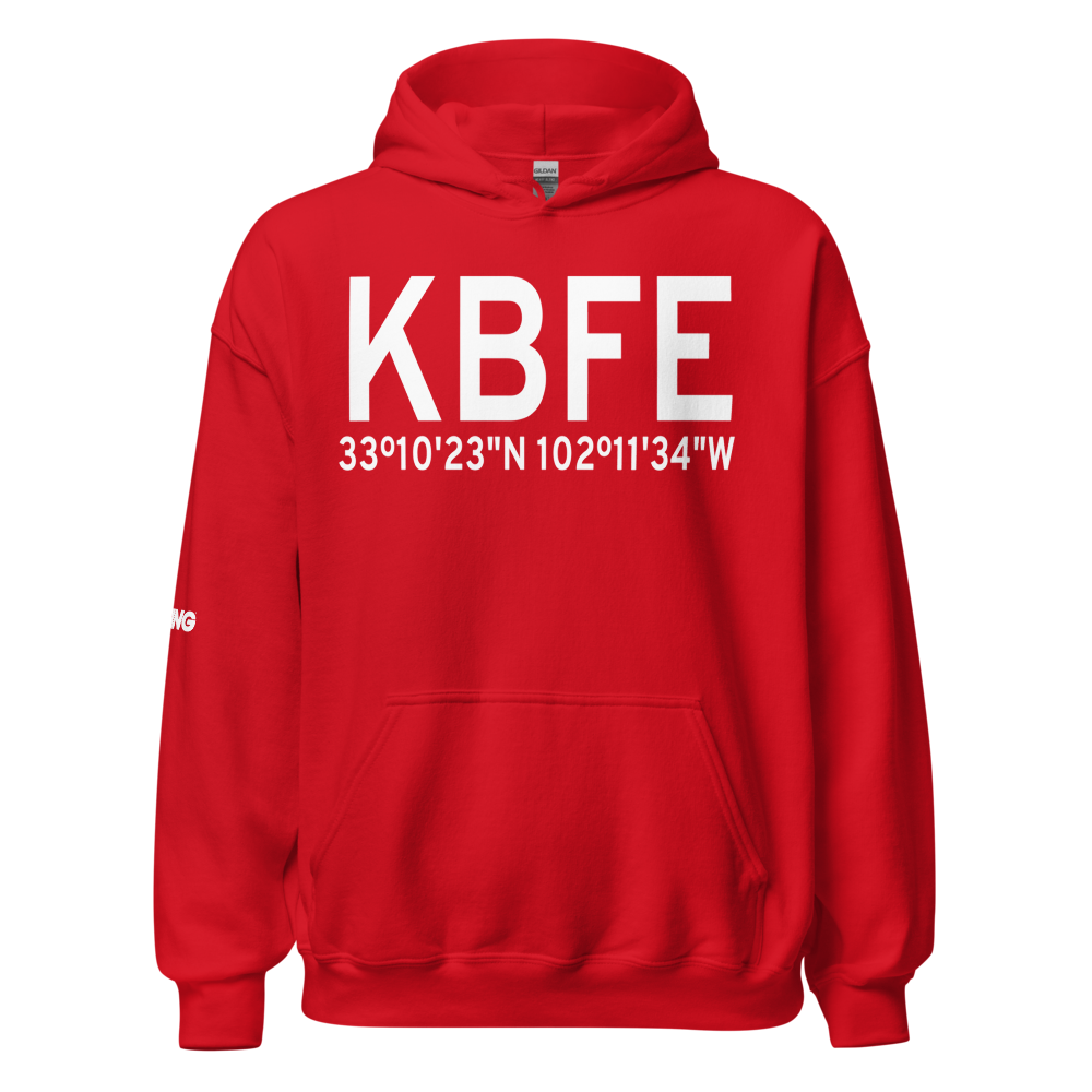 Terry County Airport (KBFE) ICAO Hoodie Sweatshirt 