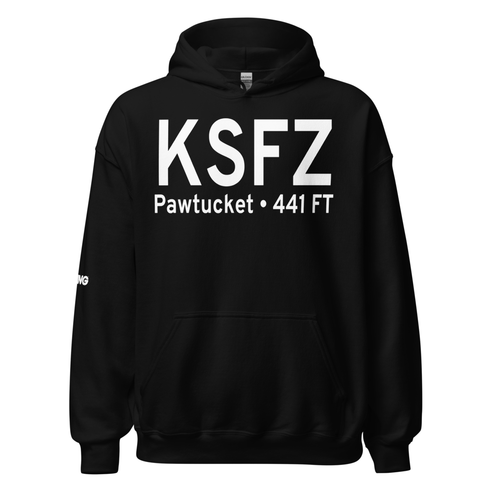 North Central State Airport (KSFZ) ICAO Hoodie Sweatshirt 