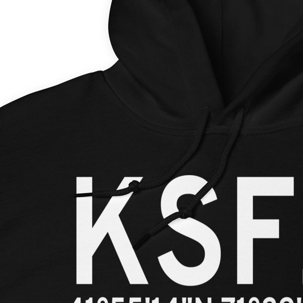 North Central State Airport (KSFZ) ICAO Hoodie Sweatshirt 