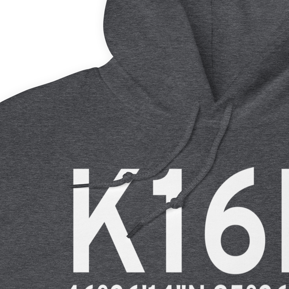 Perham Municipal Airport (K16D) ICAO Hoodie Sweatshirt 