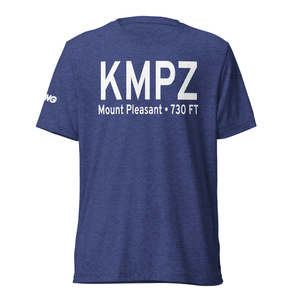 Mount Pleasant Municipal Airport (KMPZ) ICAO Tri-blend T-Shirt 