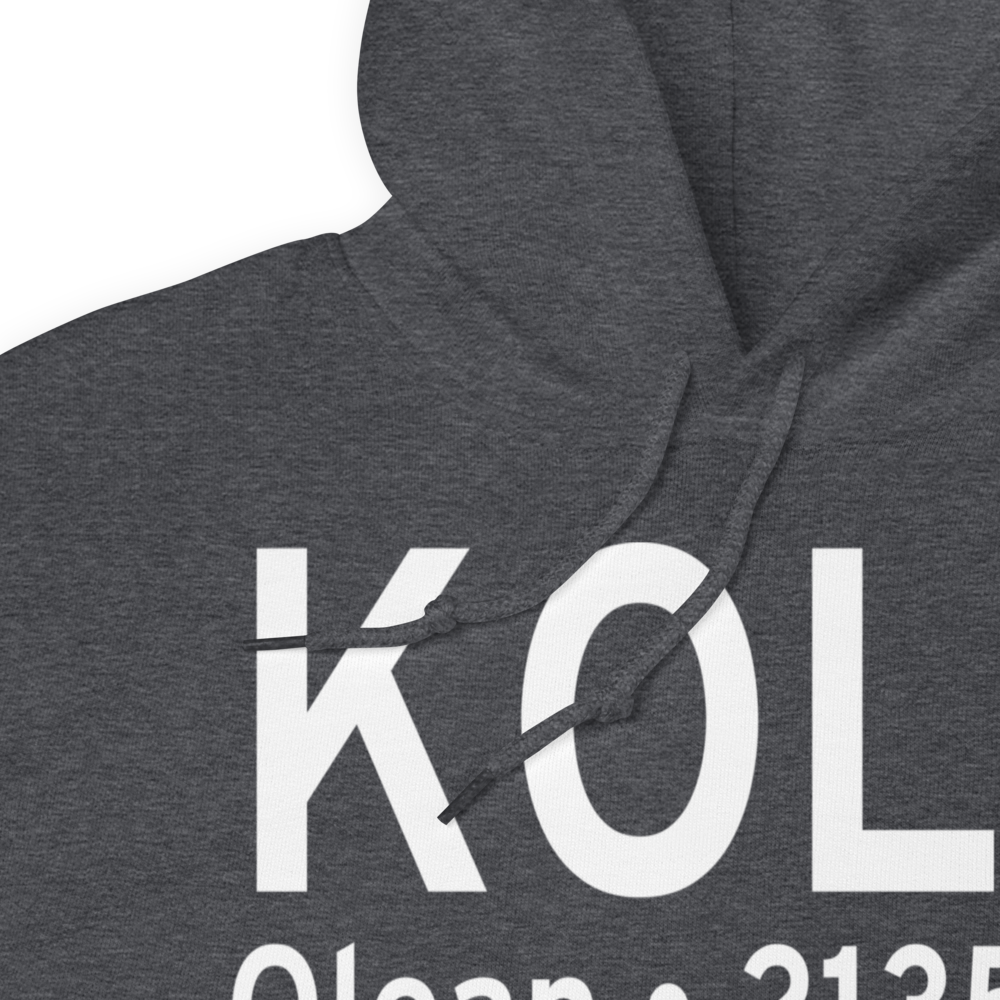 Cattaraugus County-Olean Airport (KOLE) ICAO Hoodie Sweatshirt 