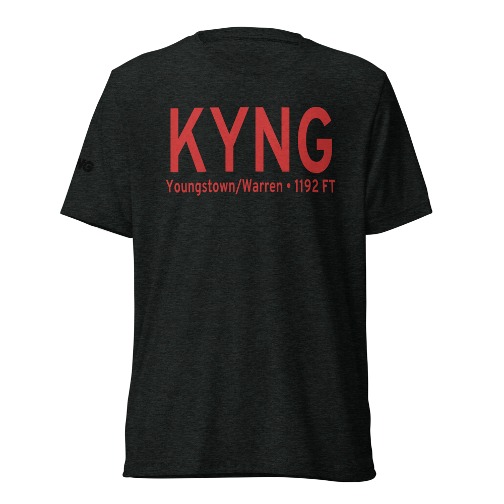 Youngstown Warren Regional Airport (KYNG) ICAO Tri-blend T-Shirt 