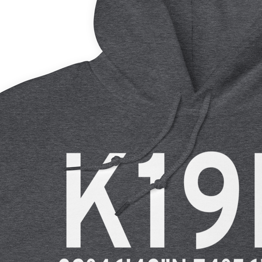 Camden County Airport (K19N) ICAO Hoodie Sweatshirt 