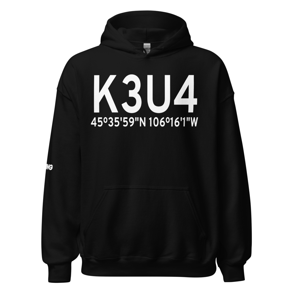 St Labre Mission Airport (K3U4) ICAO Hoodie Sweatshirt 