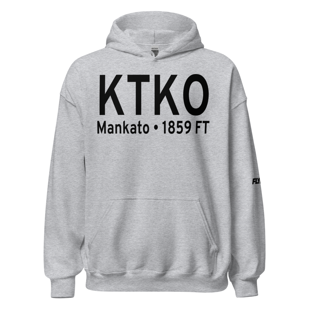 Mankato Airport (KTKO) ICAO Hoodie Sweatshirt 