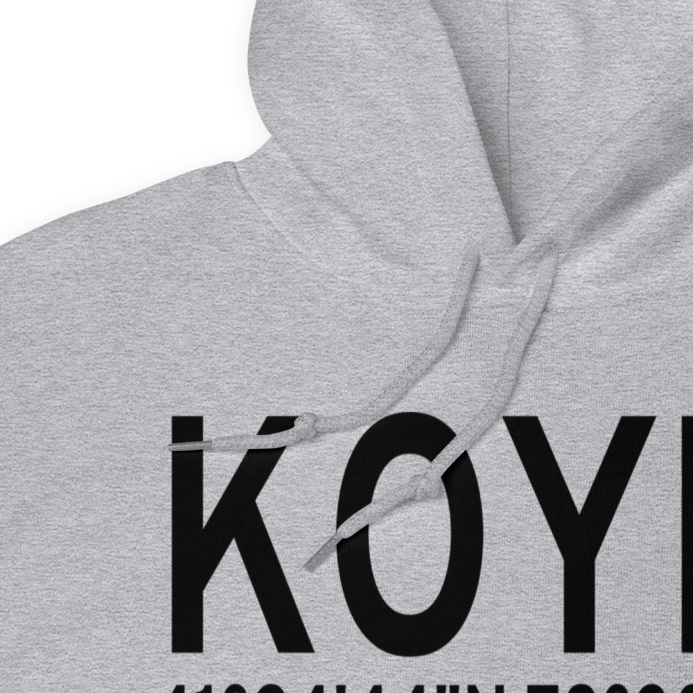 St Marys Municipal Airport (KOYM) ICAO Hoodie Sweatshirt 