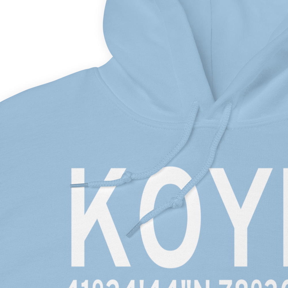 St Marys Municipal Airport (KOYM) ICAO Hoodie Sweatshirt 