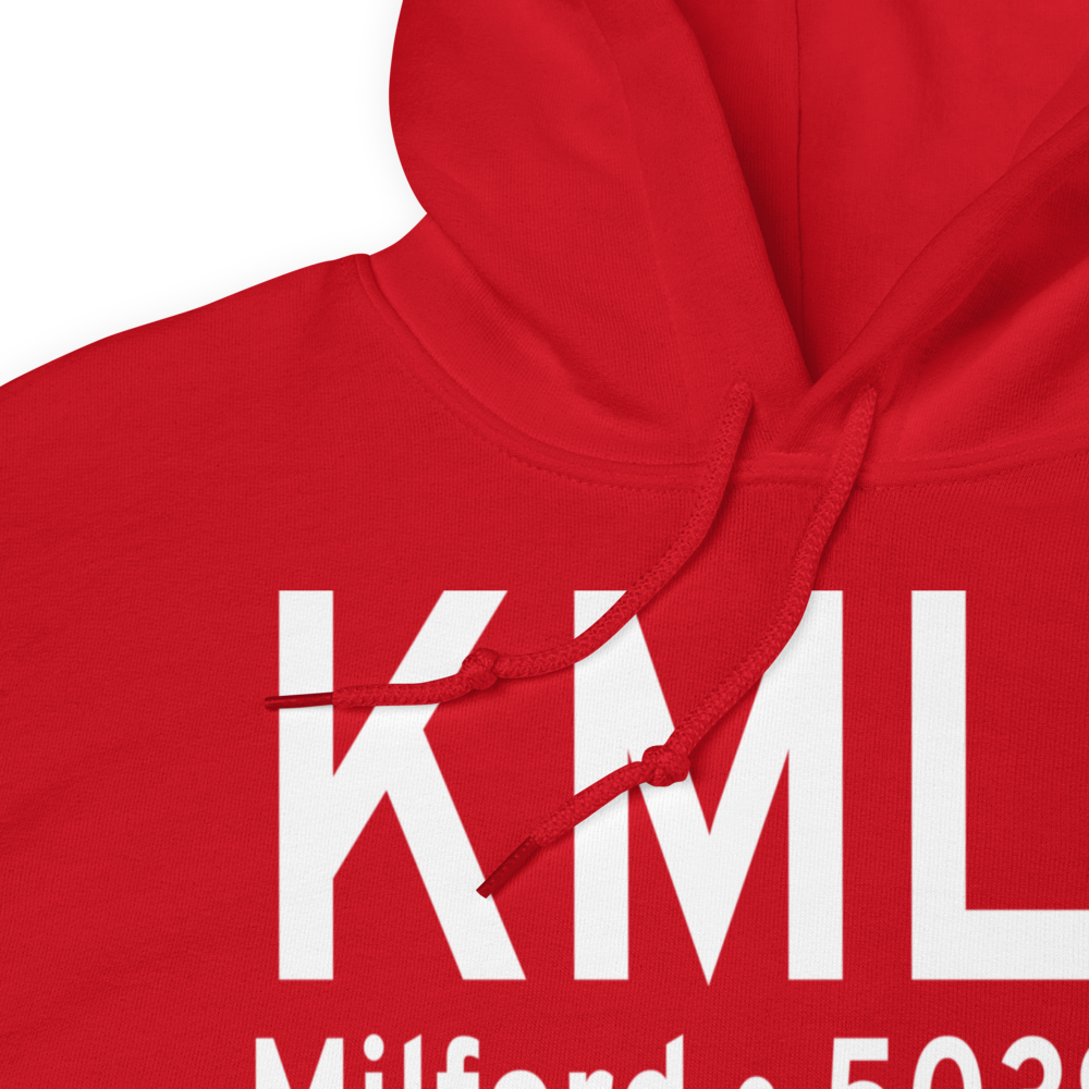 Milford Municipal-Ben and Judy Briscoe Field (KMLF) ICAO Hoodie Sweatshirt 
