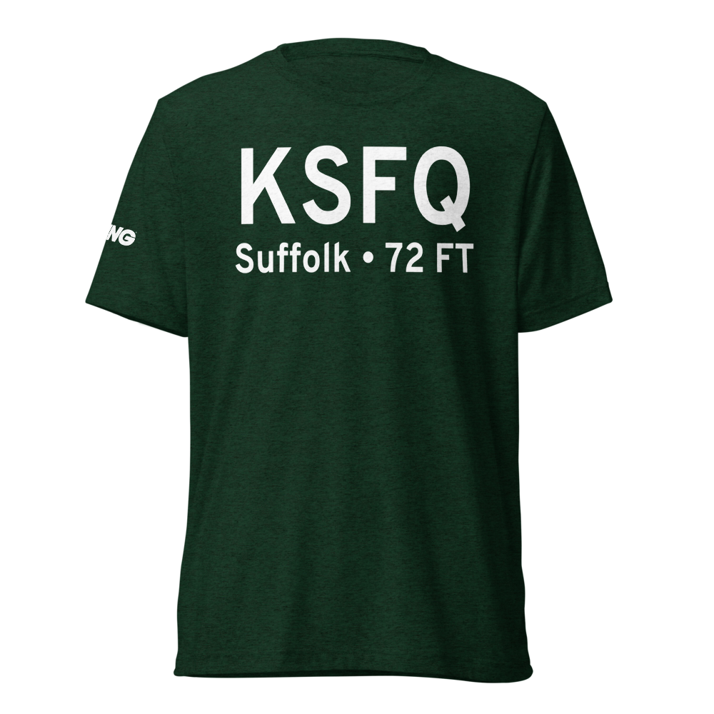 Suffolk Executive Airport (KSFQ) ICAO Tri-blend T-Shirt 