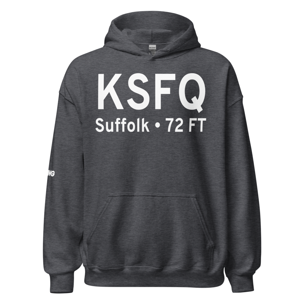 Suffolk Executive Airport (KSFQ) ICAO Hoodie Sweatshirt 