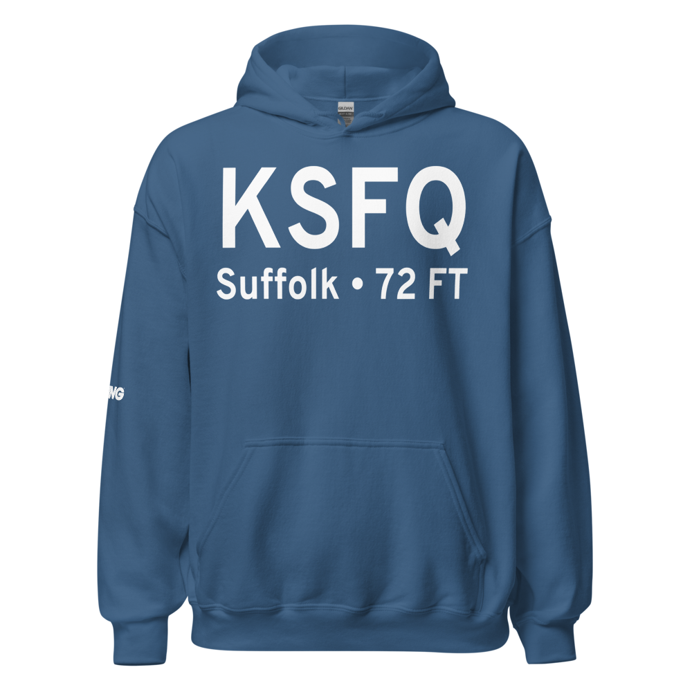 Suffolk Executive Airport (KSFQ) ICAO Hoodie Sweatshirt 