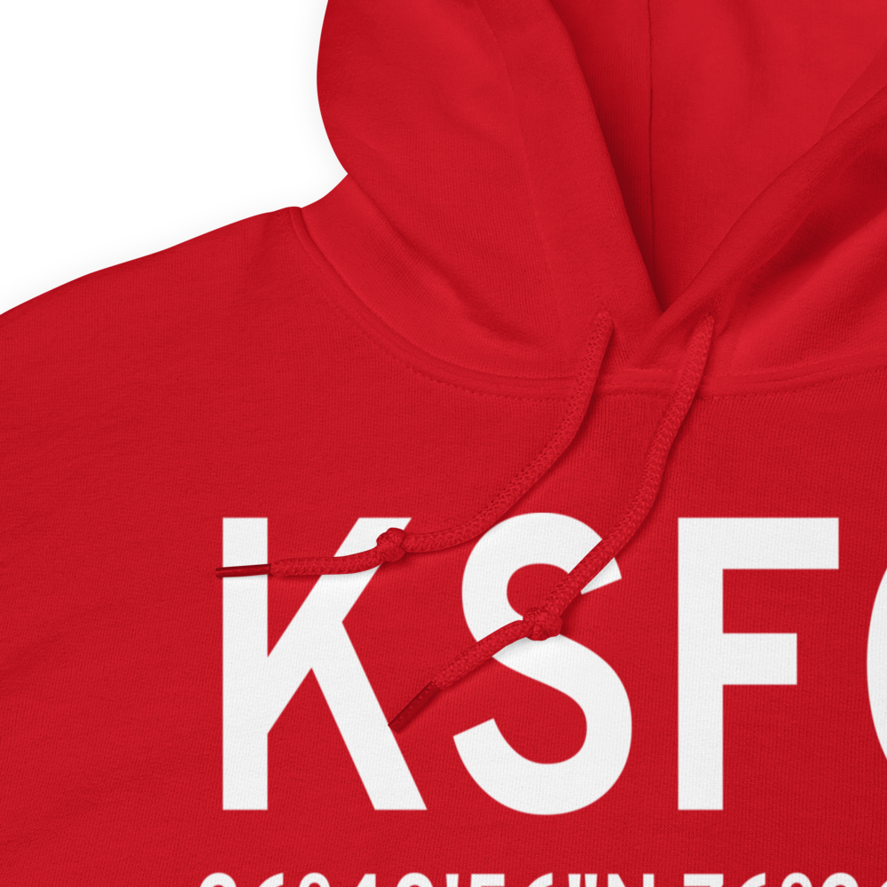 Suffolk Executive Airport (KSFQ) ICAO Hoodie Sweatshirt 