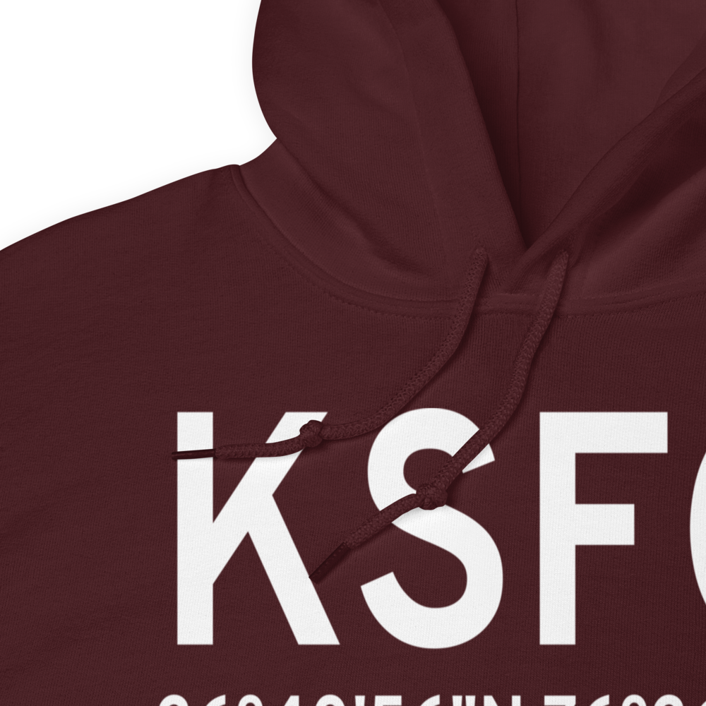 Suffolk Executive Airport (KSFQ) ICAO Hoodie Sweatshirt 