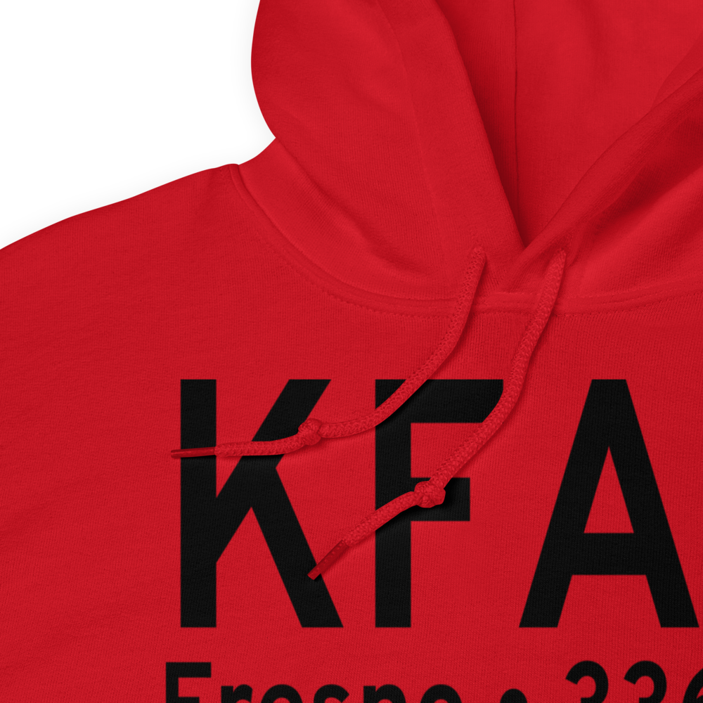 Fresno Yosemite International Airport (KFAT) ICAO Hoodie Sweatshirt 