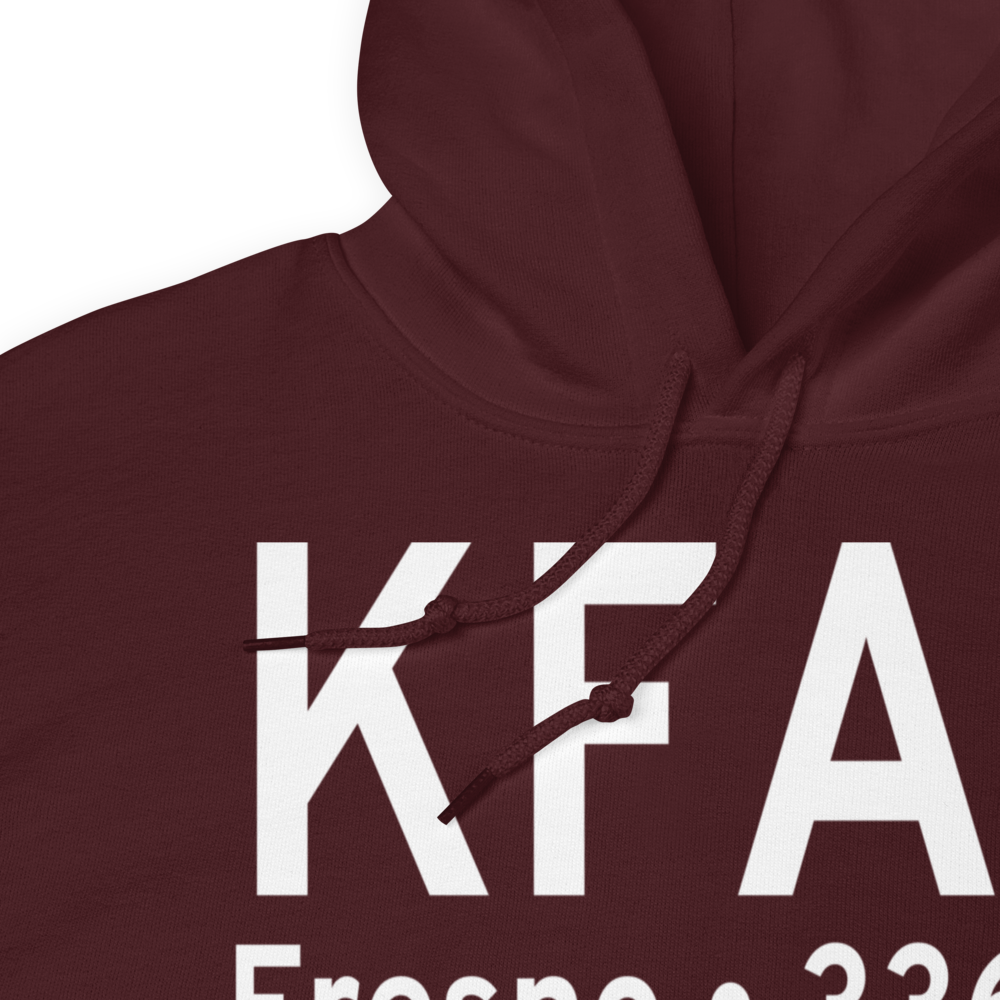 Fresno Yosemite International Airport (KFAT) ICAO Hoodie Sweatshirt 