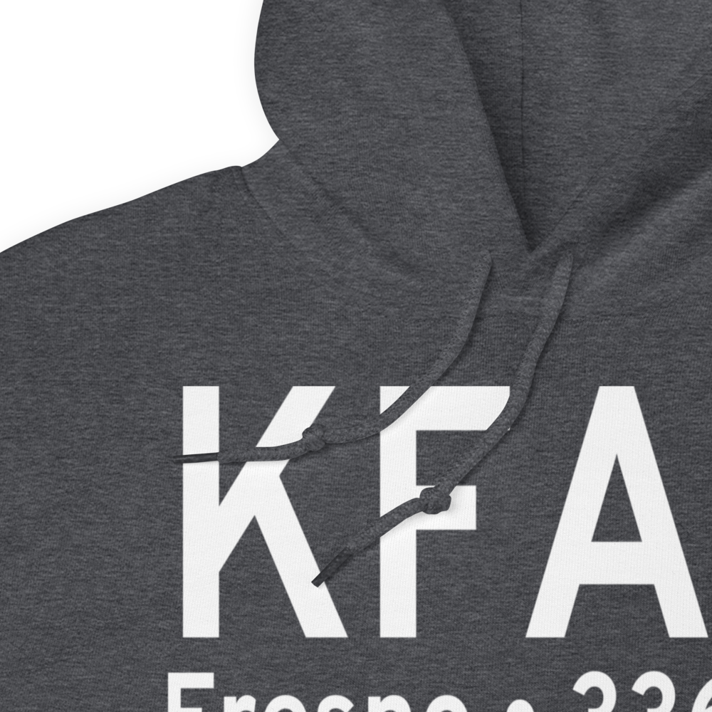 Fresno Yosemite International Airport (KFAT) ICAO Hoodie Sweatshirt 