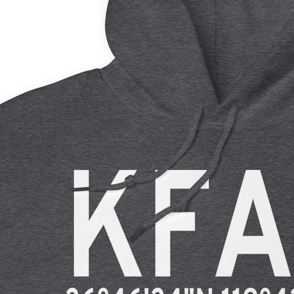 Fresno Yosemite International Airport (KFAT) ICAO Hoodie Sweatshirt 