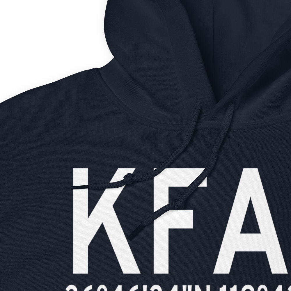 Fresno Yosemite International Airport (KFAT) ICAO Hoodie Sweatshirt 