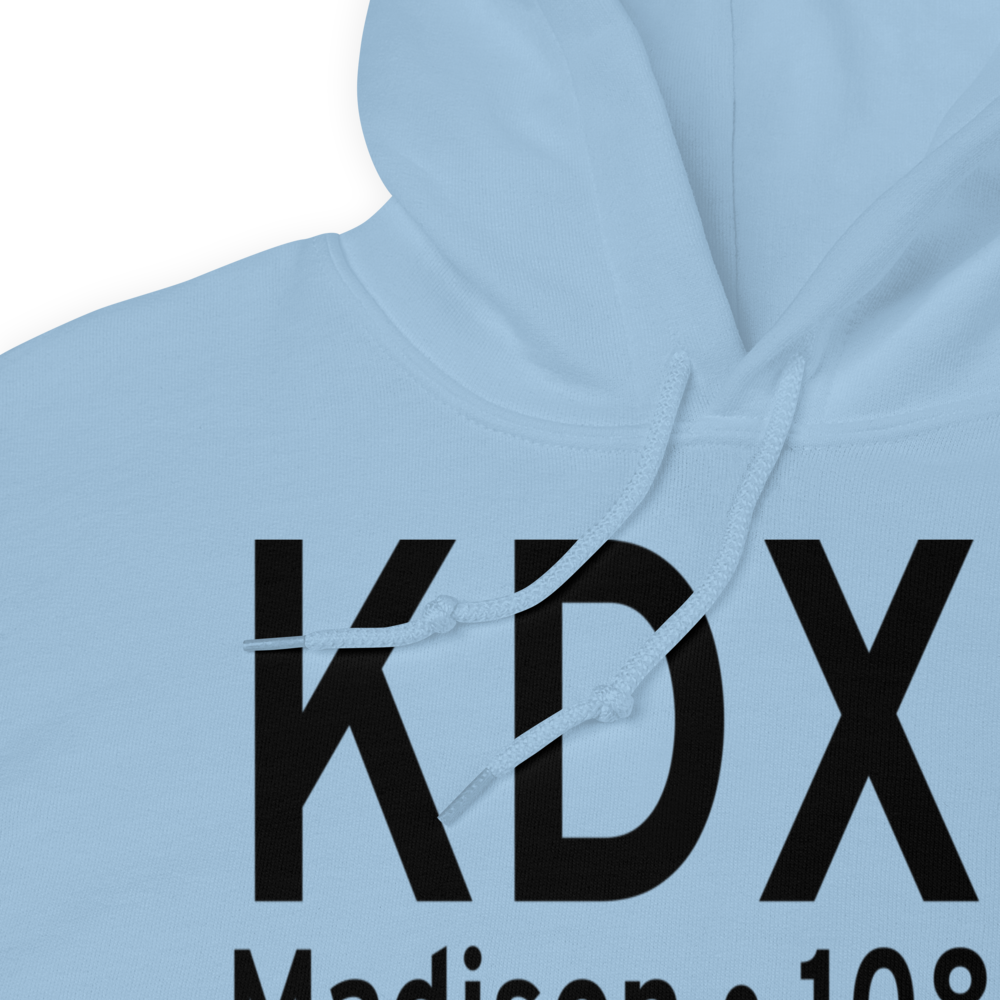 Lac Qui Parle County Airport (KDXX) ICAO Hoodie Sweatshirt 