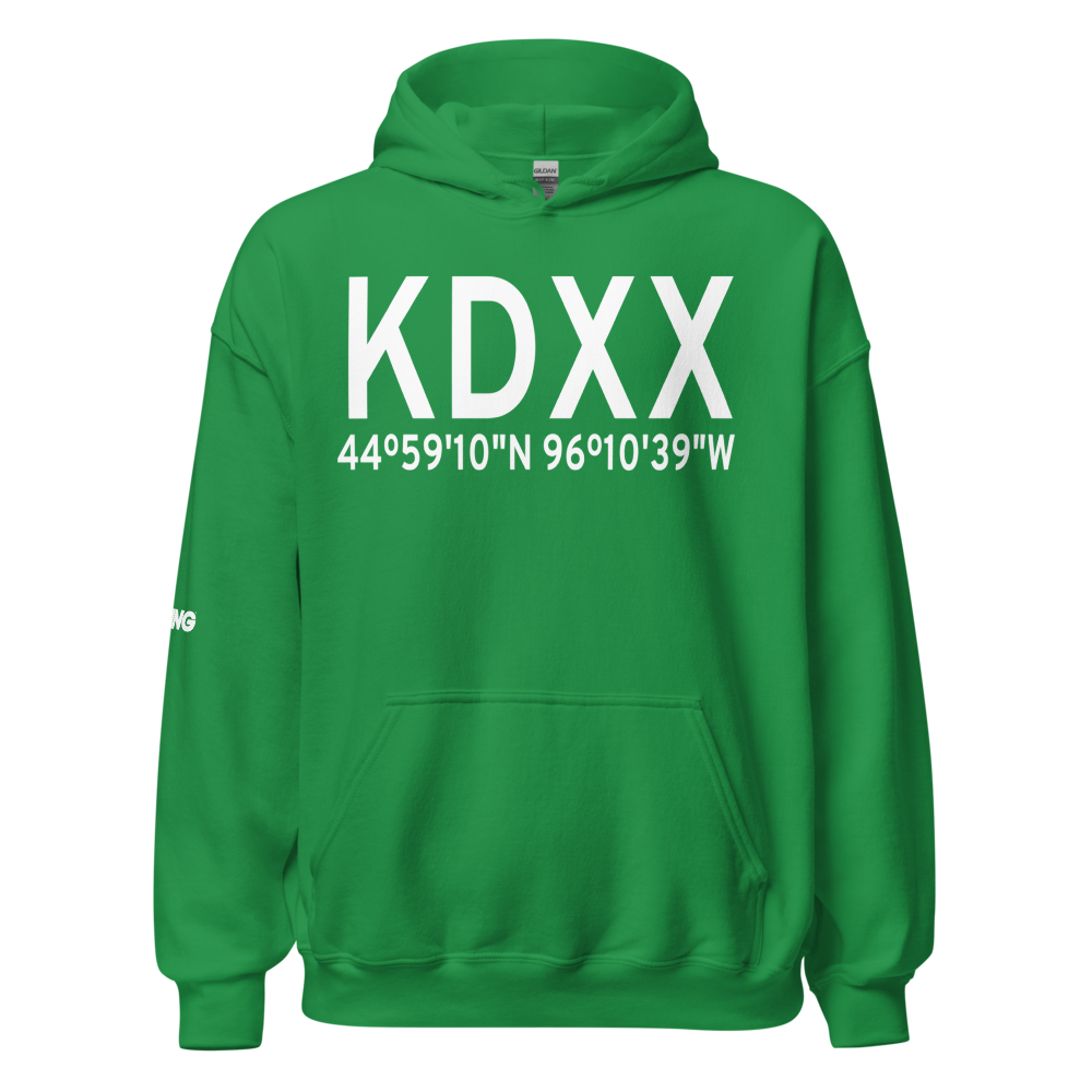 Lac Qui Parle County Airport (KDXX) ICAO Hoodie Sweatshirt 