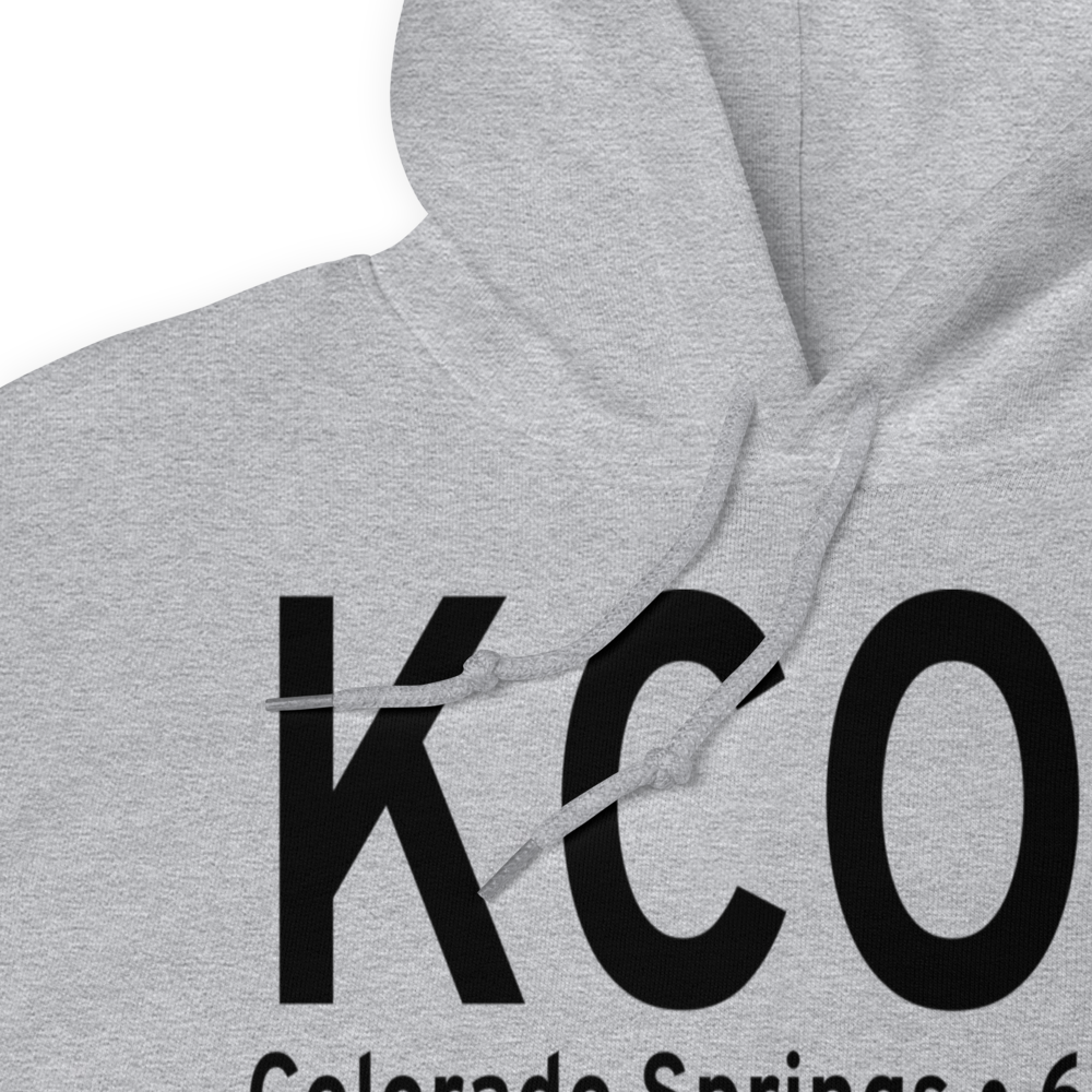 City of Colorado Springs Municipal Airport (KCOS) ICAO Hoodie Sweatshirt 