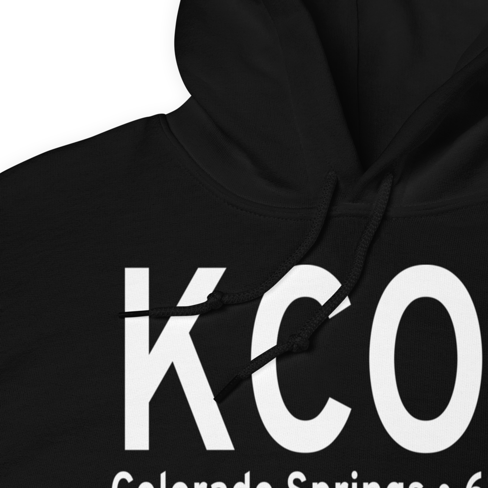 City of Colorado Springs Municipal Airport (KCOS) ICAO Hoodie Sweatshirt 