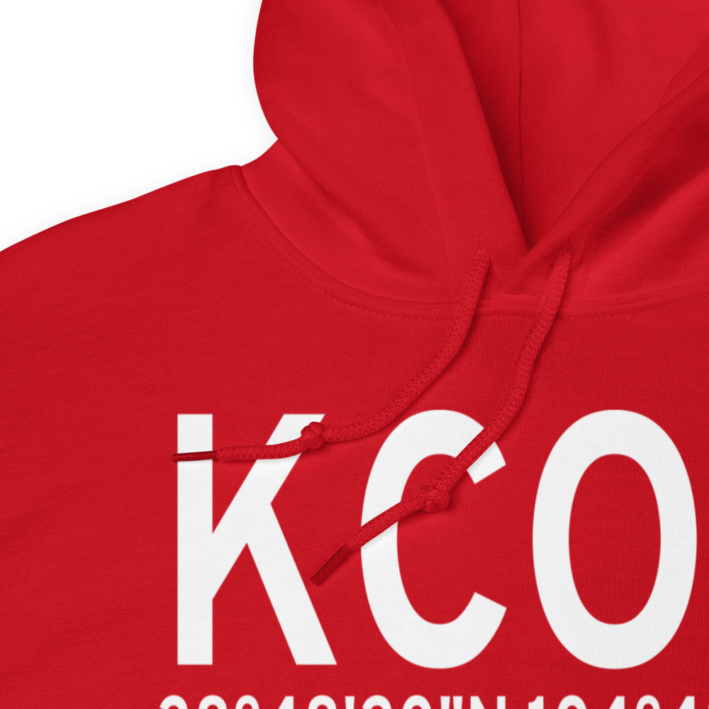City of Colorado Springs Municipal Airport (KCOS) ICAO Hoodie Sweatshirt 