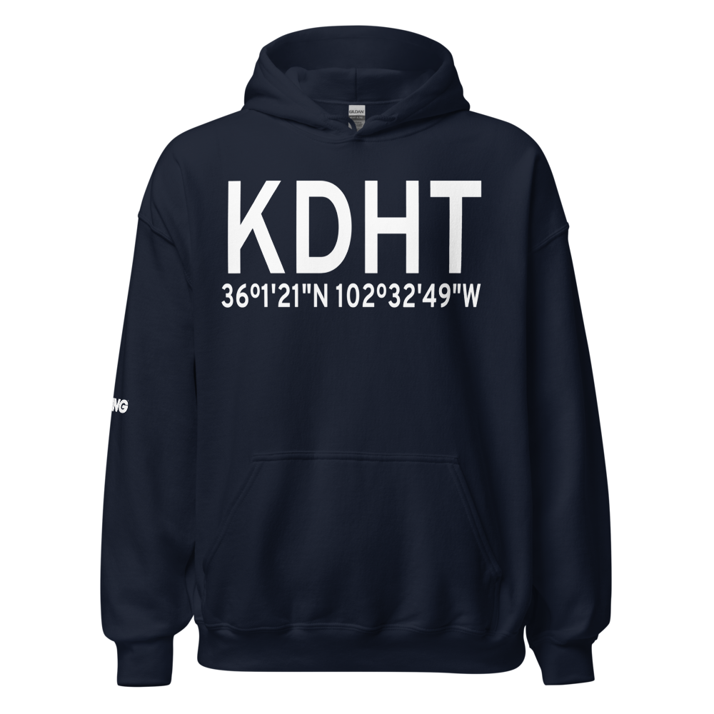 Dalhart Municipal Airport (KDHT) ICAO Hoodie Sweatshirt 