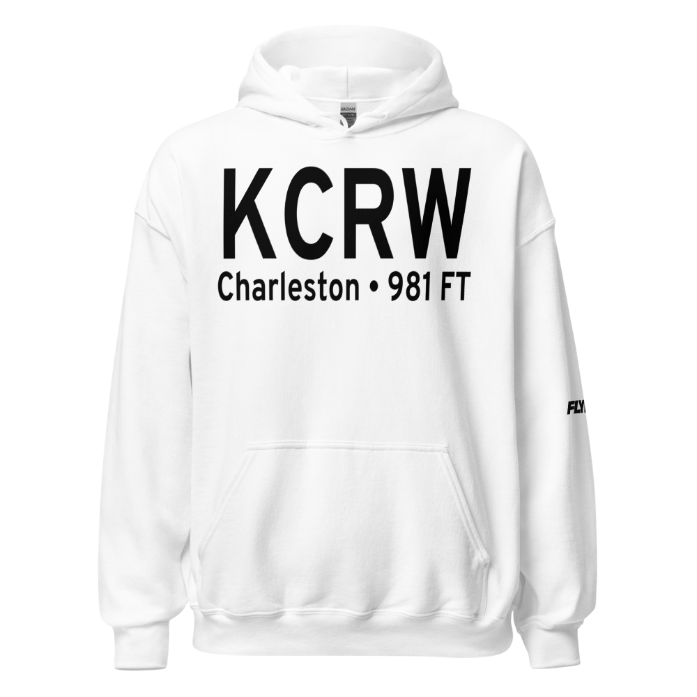 Yeager Airport (KCRW) ICAO Hoodie Sweatshirt 