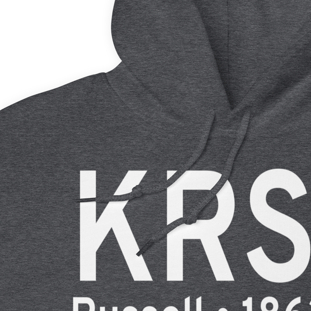 Russell Municipal Airport (KRSL) ICAO Hoodie Sweatshirt 