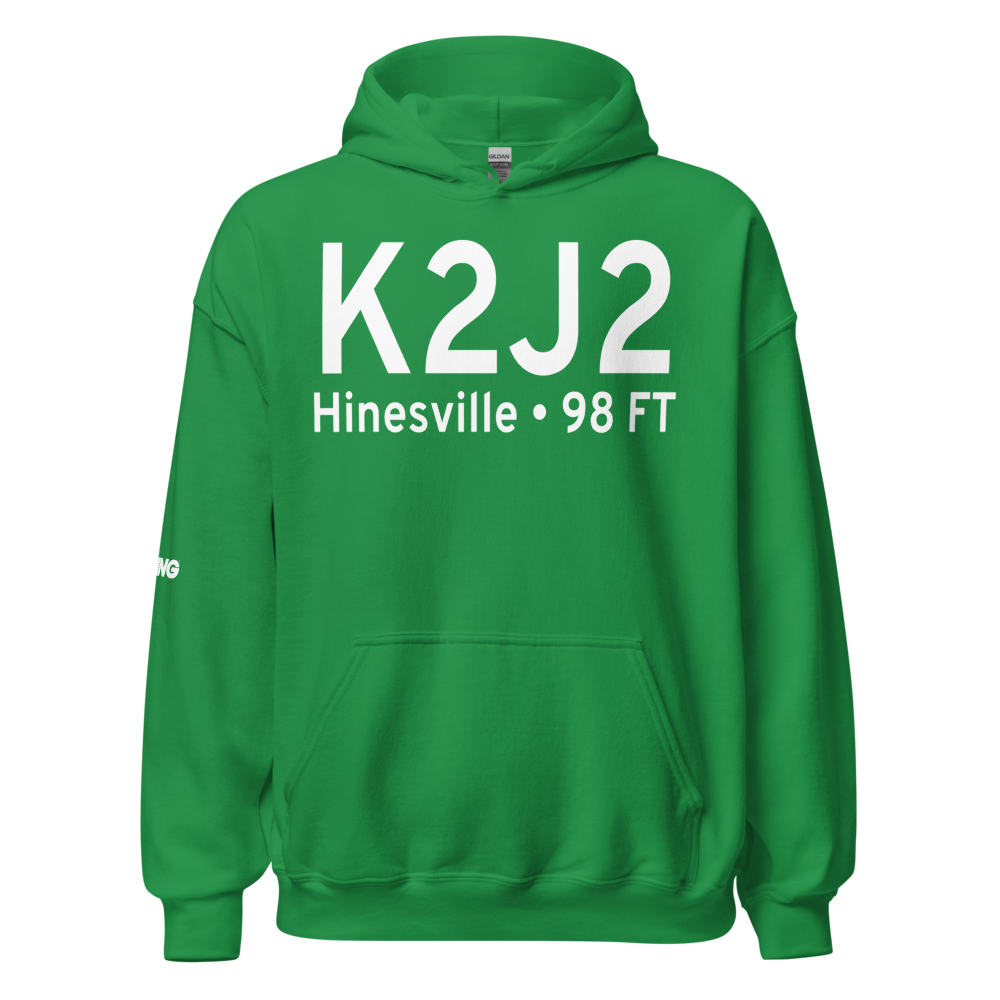Liberty County Airport (K2J2) ICAO Hoodie Sweatshirt 