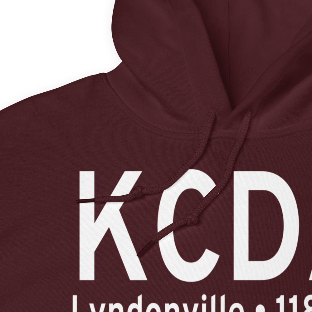 Caledonia County Airport (KCDA) ICAO Hoodie Sweatshirt 