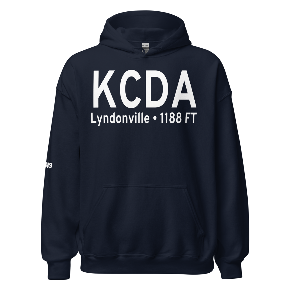 Caledonia County Airport (KCDA) ICAO Hoodie Sweatshirt 