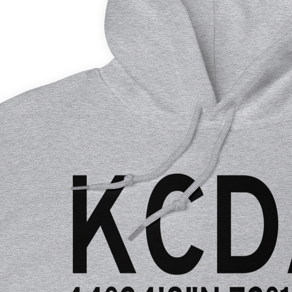 Caledonia County Airport (KCDA) ICAO Hoodie Sweatshirt 