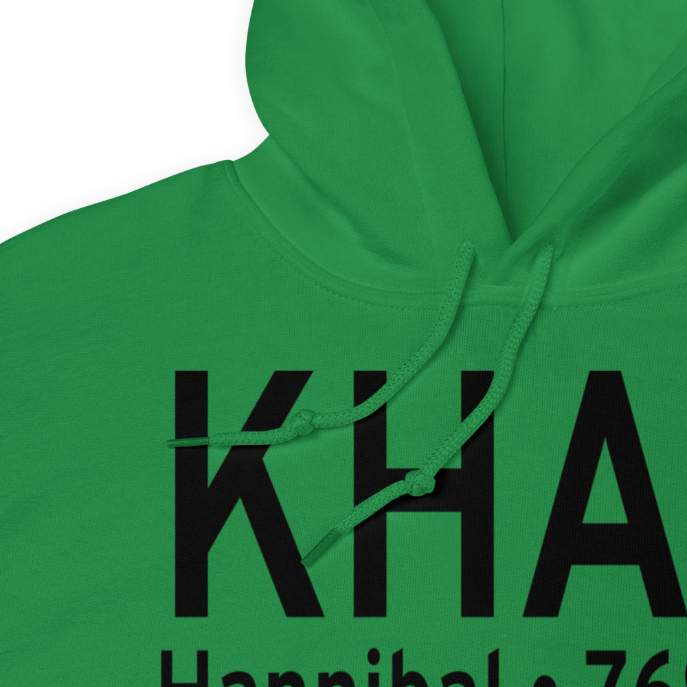 Hannibal Regional Airport (KHAE) ICAO Hoodie Sweatshirt 