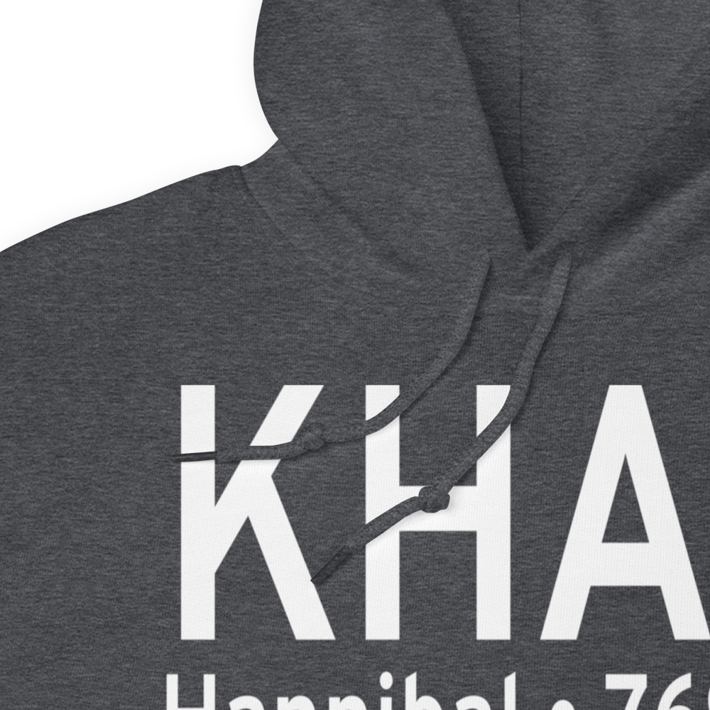 Hannibal Regional Airport (KHAE) ICAO Hoodie Sweatshirt 